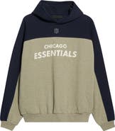 Fear of God Essentials Chicago Bears 90s Relaxed Colorblock Hoodie