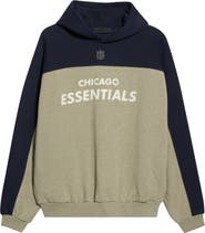 Fear of God Essentials Chicago Bears 90s Relaxed Colorblock Hoodie