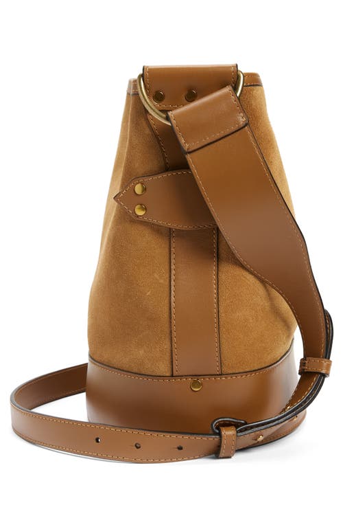 Isabel Marant Large Samara Suede Bucket Bag In Brown