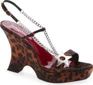 Jeffrey Campbell Hottie Slingback Wedge Satin Sandal