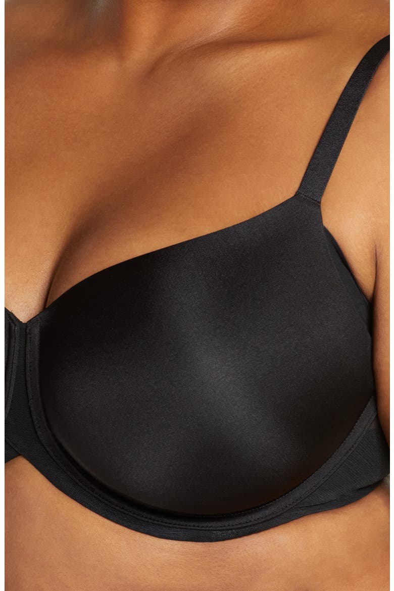 Ultimate Side Smoother Underwire T-Shirt Bra, Alternate, color, BLACK