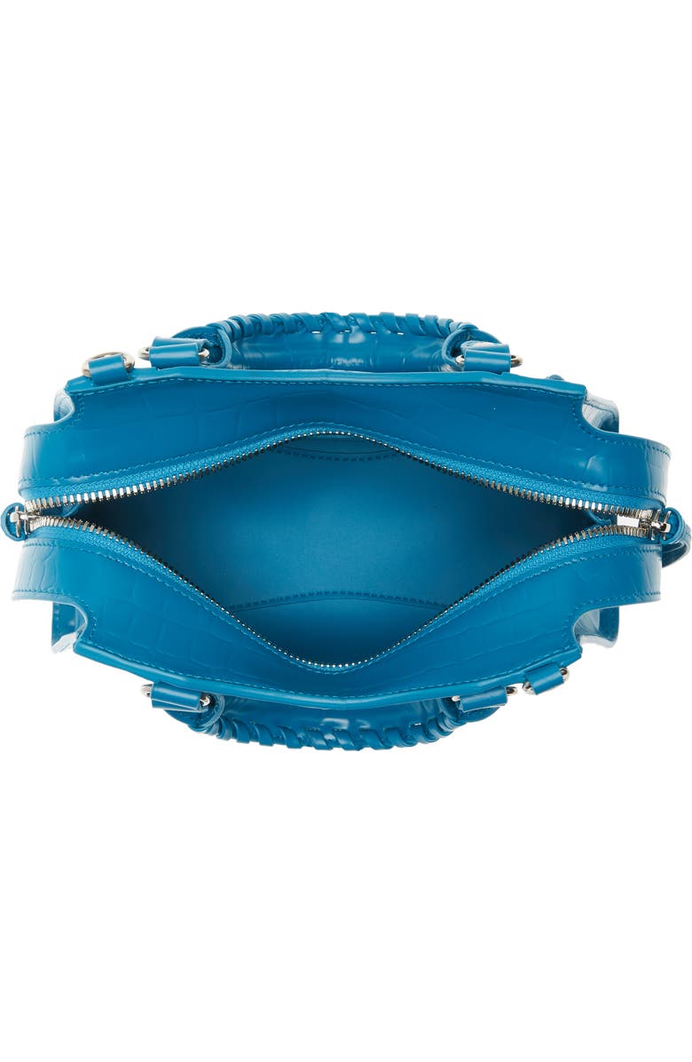 Balenciaga Mini Neo Classic City Croc Embossed Leather Top Handle Bag, Alternate, color,