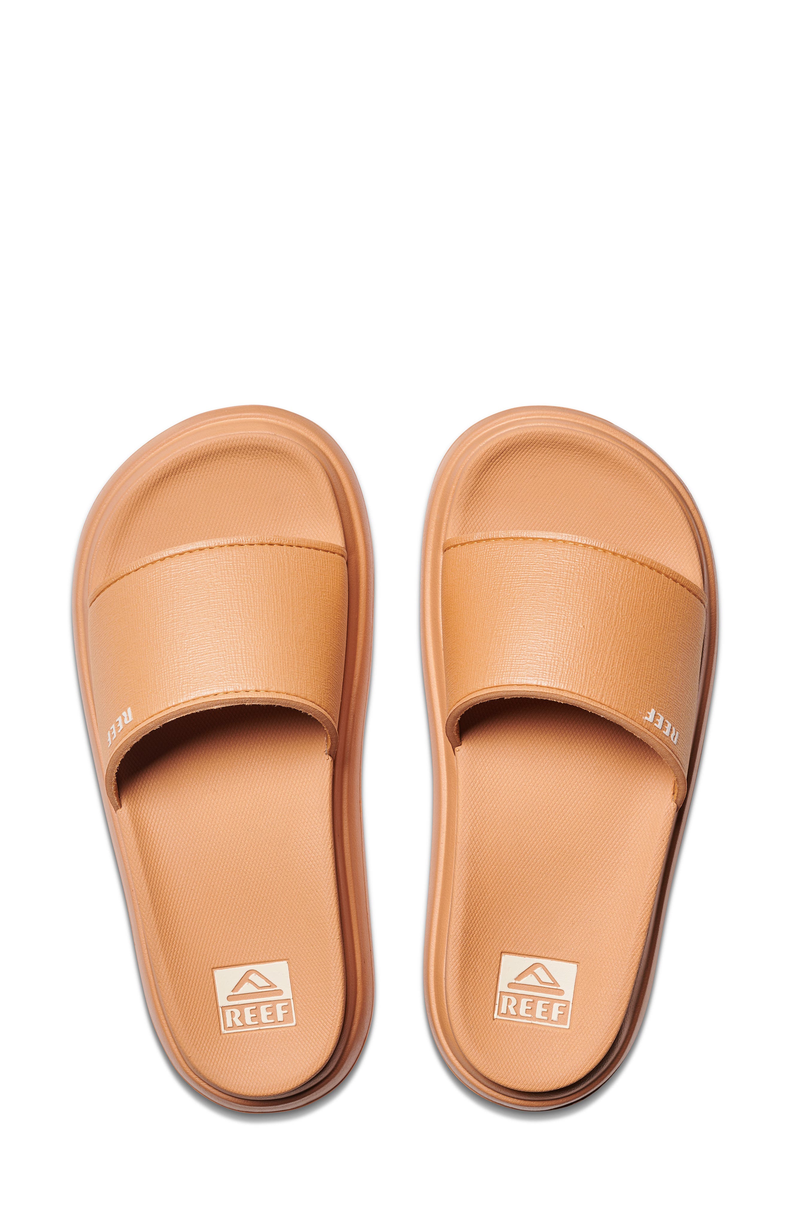 Reef Bondi Platform Slide Sandal, Alternate, color, Natural