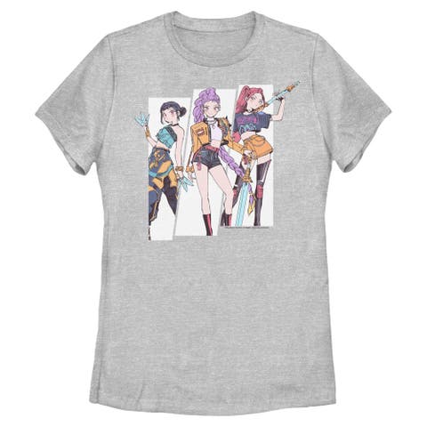 Women's KPop Demon Hunters Huntrix Manhwa Style  Graphic T-Shirt