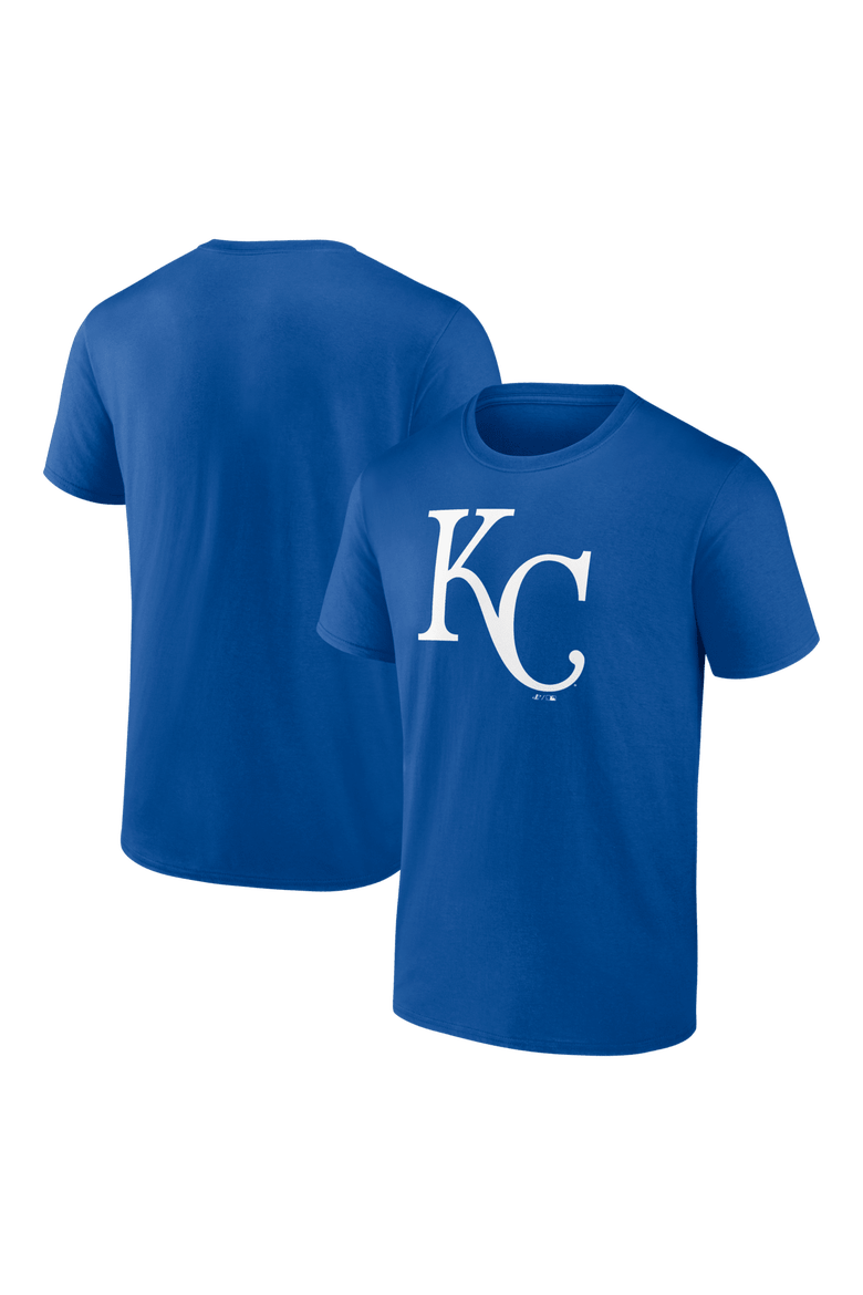 Men's Logo Athletic Royal Kansas City Royals Official Logo T-Shirt, Main, color, Royal