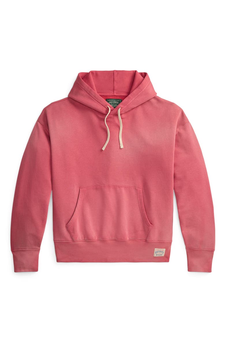 Polo Ralph Lauren Vintage Fit Cotton Fleece Hoodie, Alternate, color, Sunrise Red