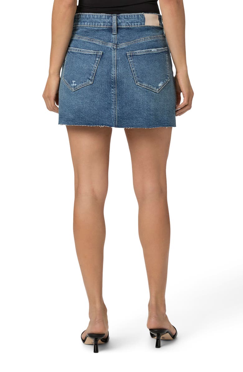 PAIGE Jessie Button Front Miniskirt, Alternate, color, Storybook Distressed