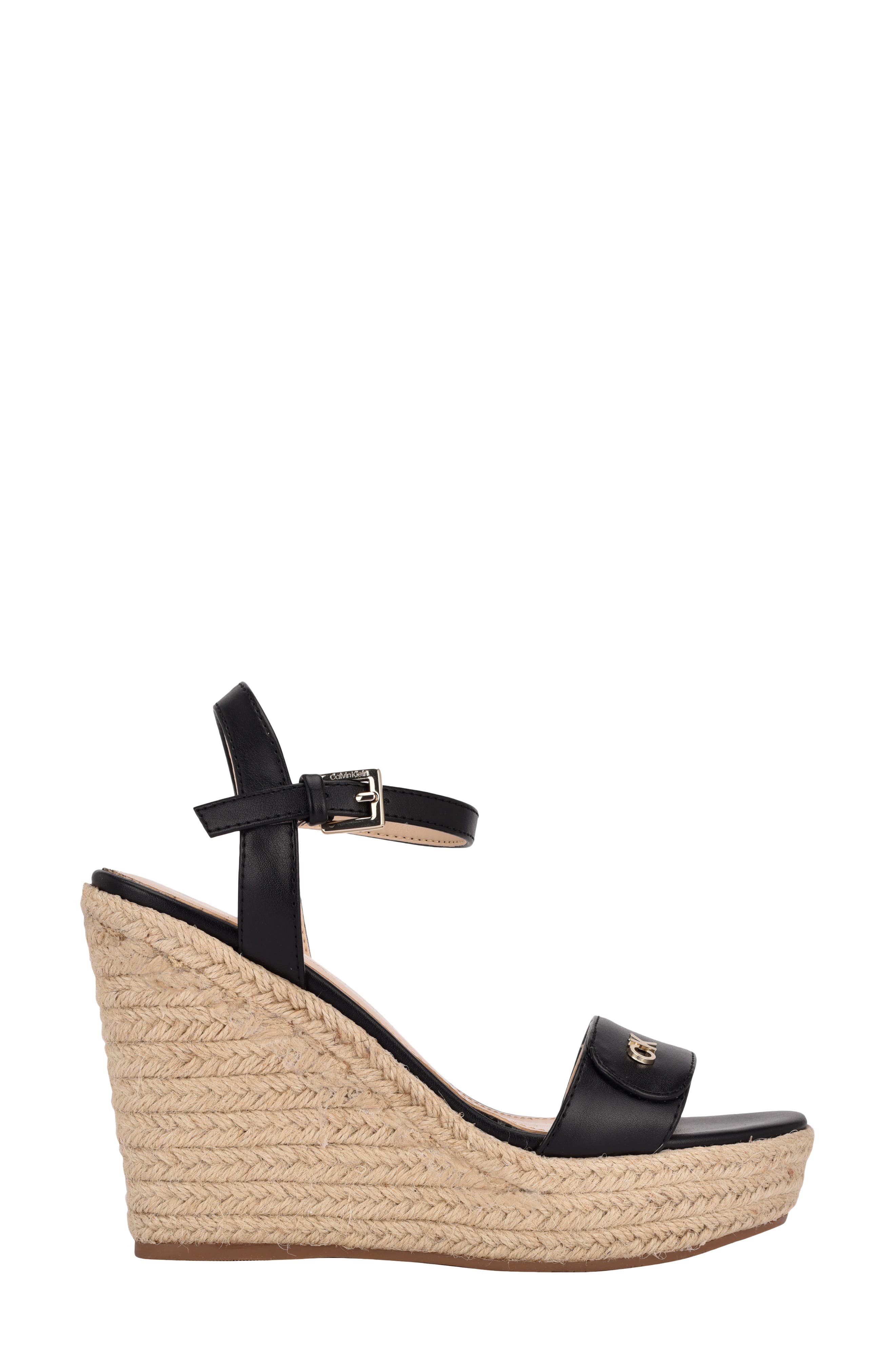 Calvin Klein Hamal Espadrille Wedge Sandal, Alternate, color, 