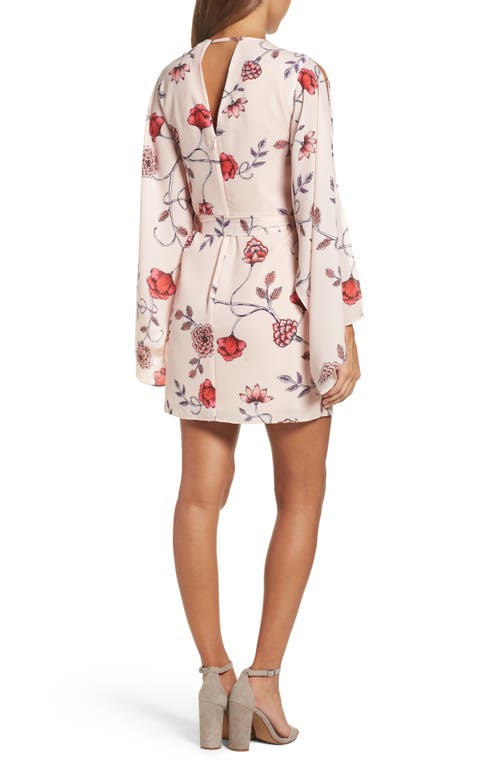 Cooper St Sakura Bell Sleeve Dress In Pink Print