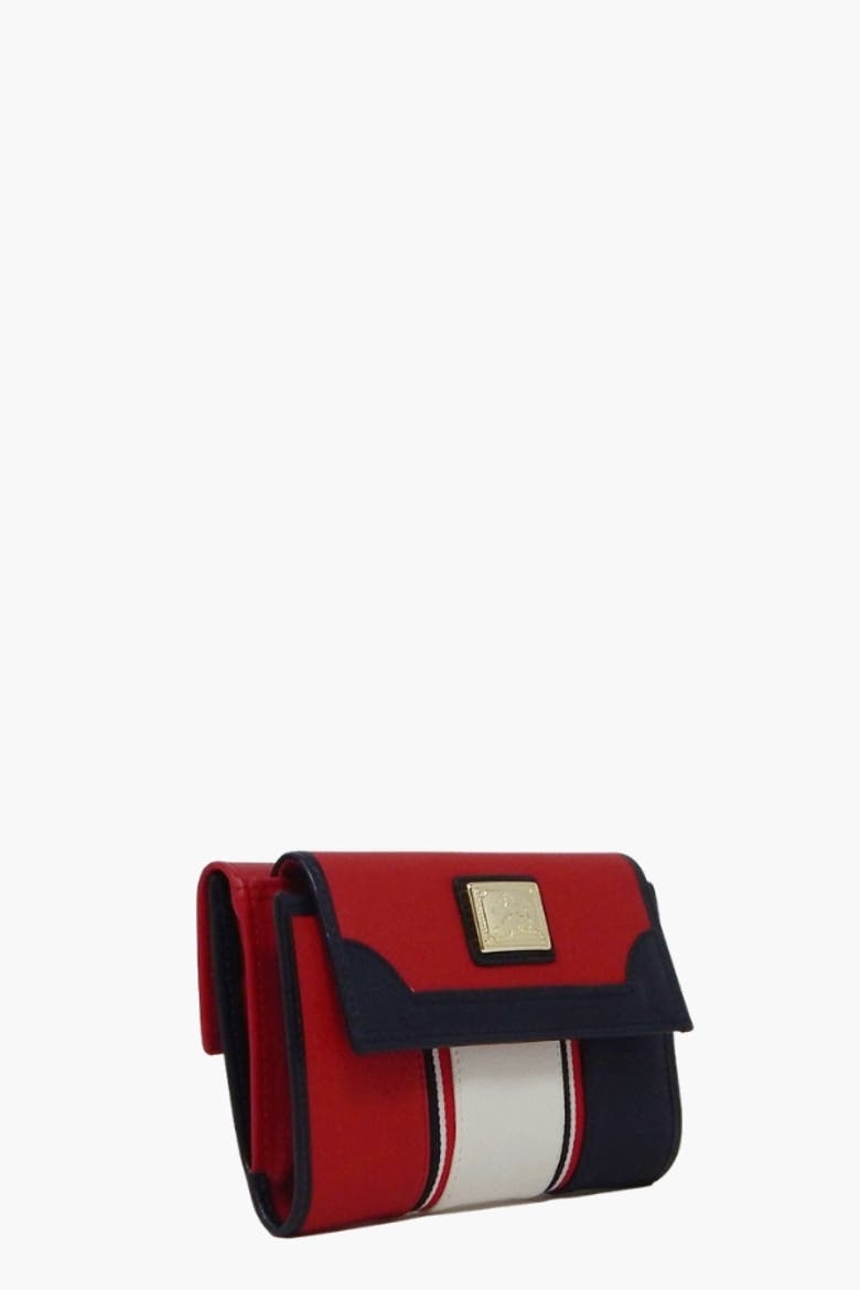 Nautical 202 Wallet, Alternate, color, Red / White / Navy