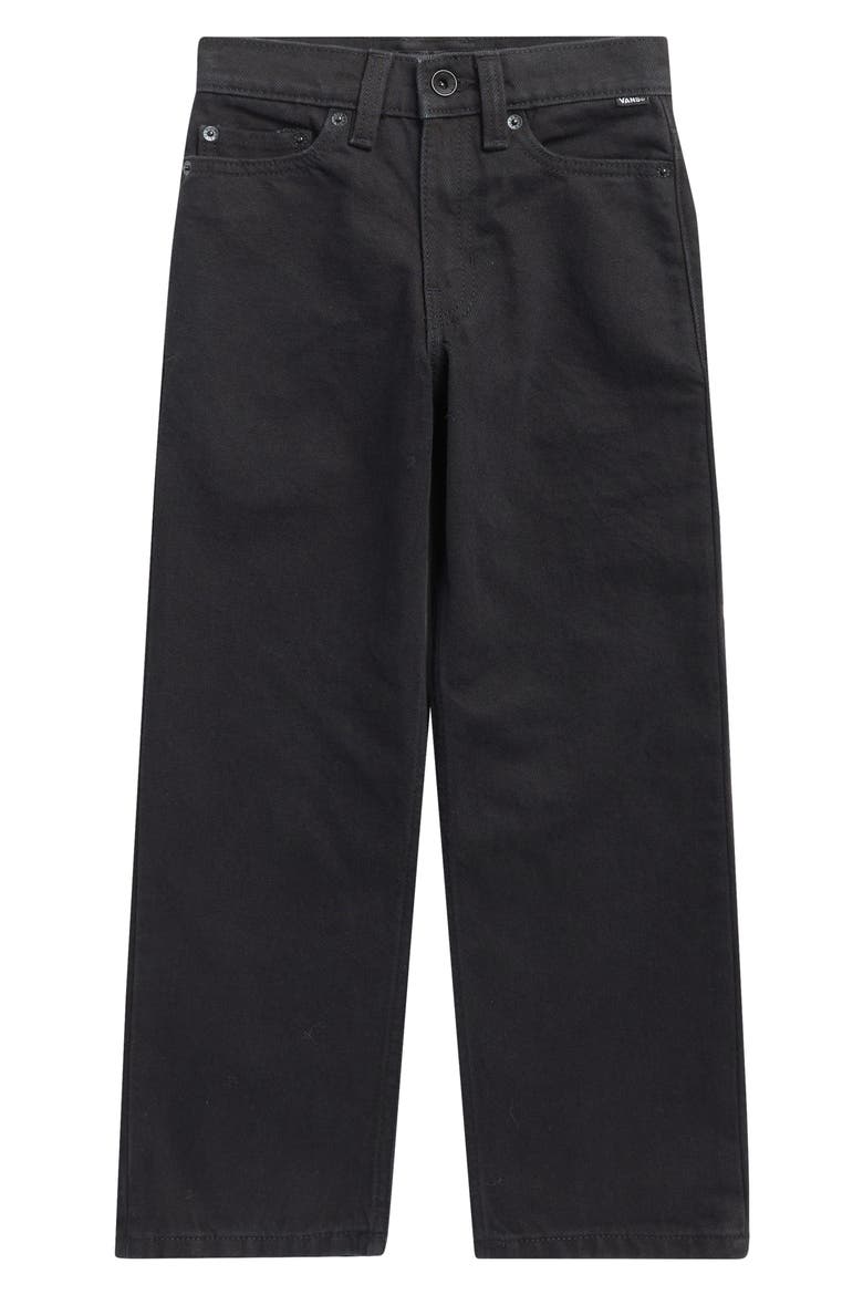 Kids' Check-5 Loose Fit Jeans, Main, color, STONEWASH BLACK