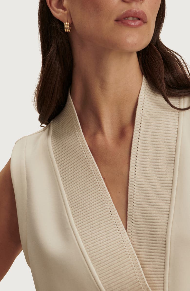 Varley Freida V-Neck Jersey Tank, Alternate, color, Pristine