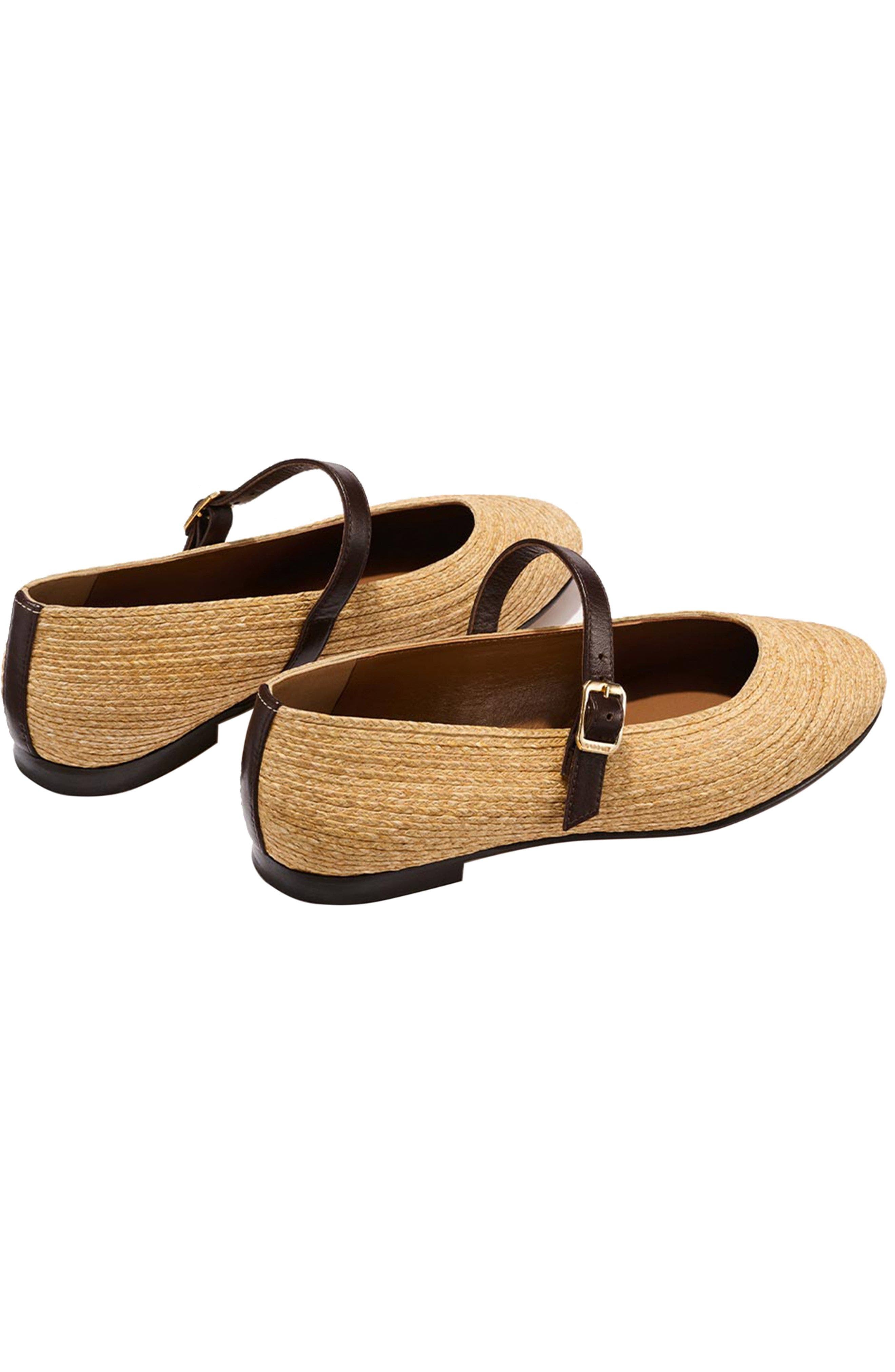 The Demi Jane Flat, Alternate, color, Natural Raffia