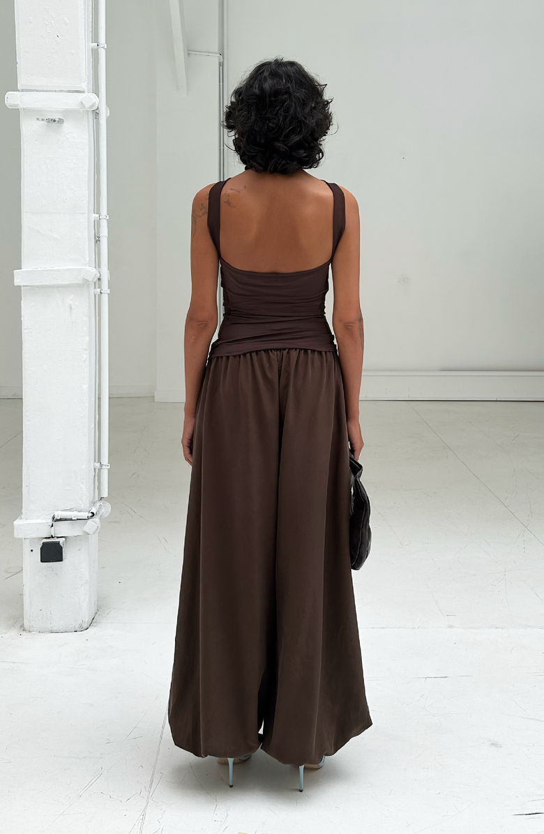 SAEMDI Hedda Trousers, Alternate, color, Brown