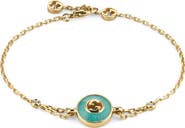 Gucci Interlocking GG 18K Gold & Diamond Chain Bracelet