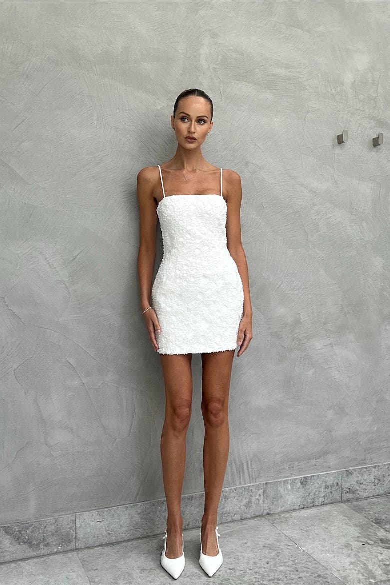 Maple Mini Dress, Alternate, color, Ivory