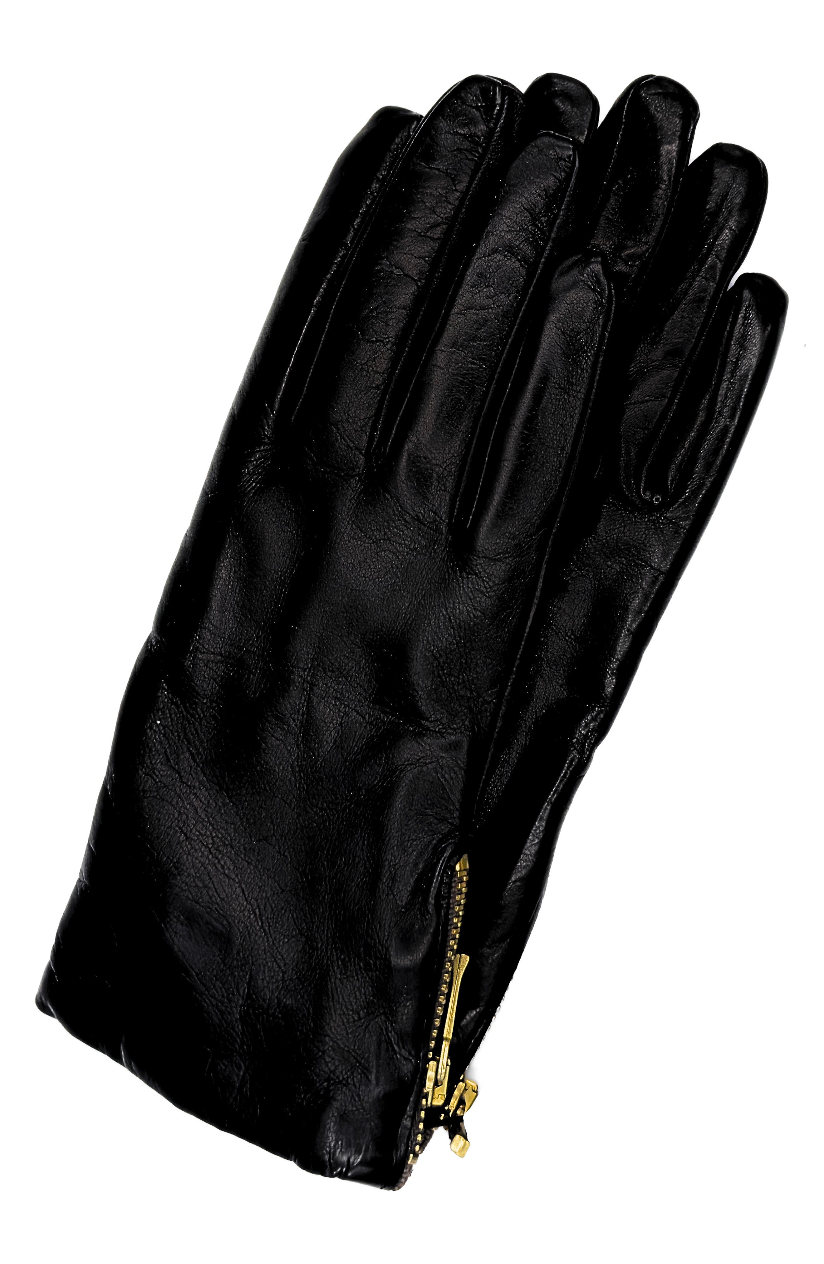 Paula Rowan Jacqueline Sheepskin Leather Gloves in Black 