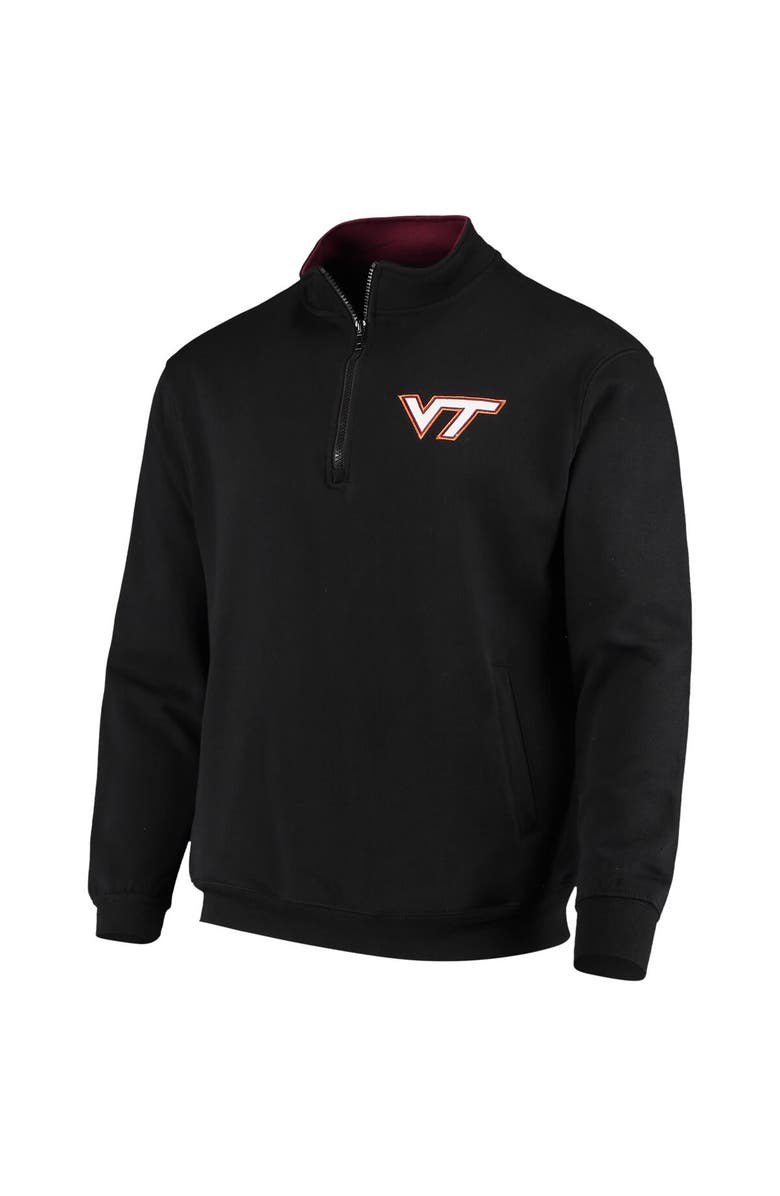 COLOSSEUM Men's Colosseum Black Virginia Tech Hokies Tortugas Logo Quarter-Zip Jacket, Alternate, color, Black