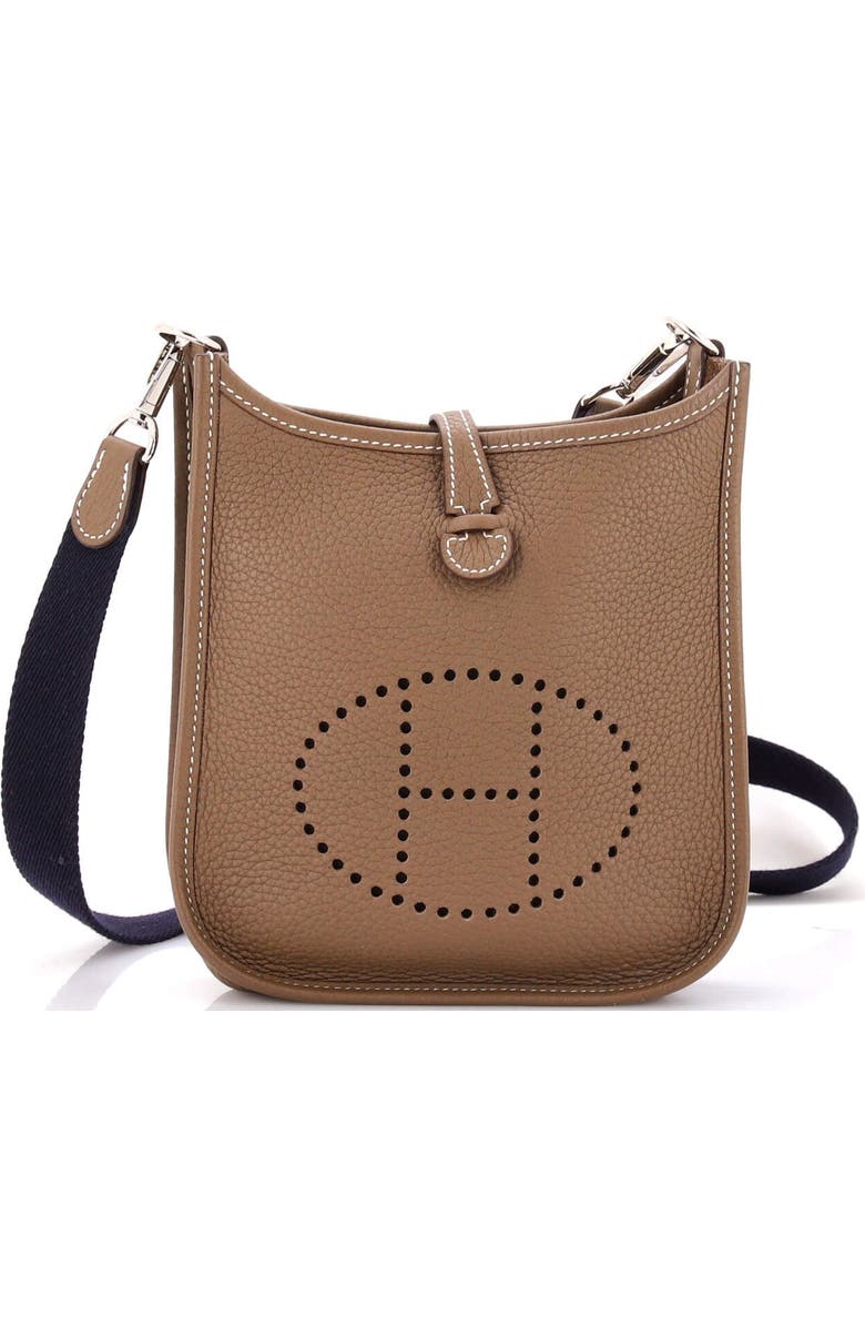 Pre-Owned Hermes Evelyne Bag Gen III Clemence TPM, Main, color, Etoupe