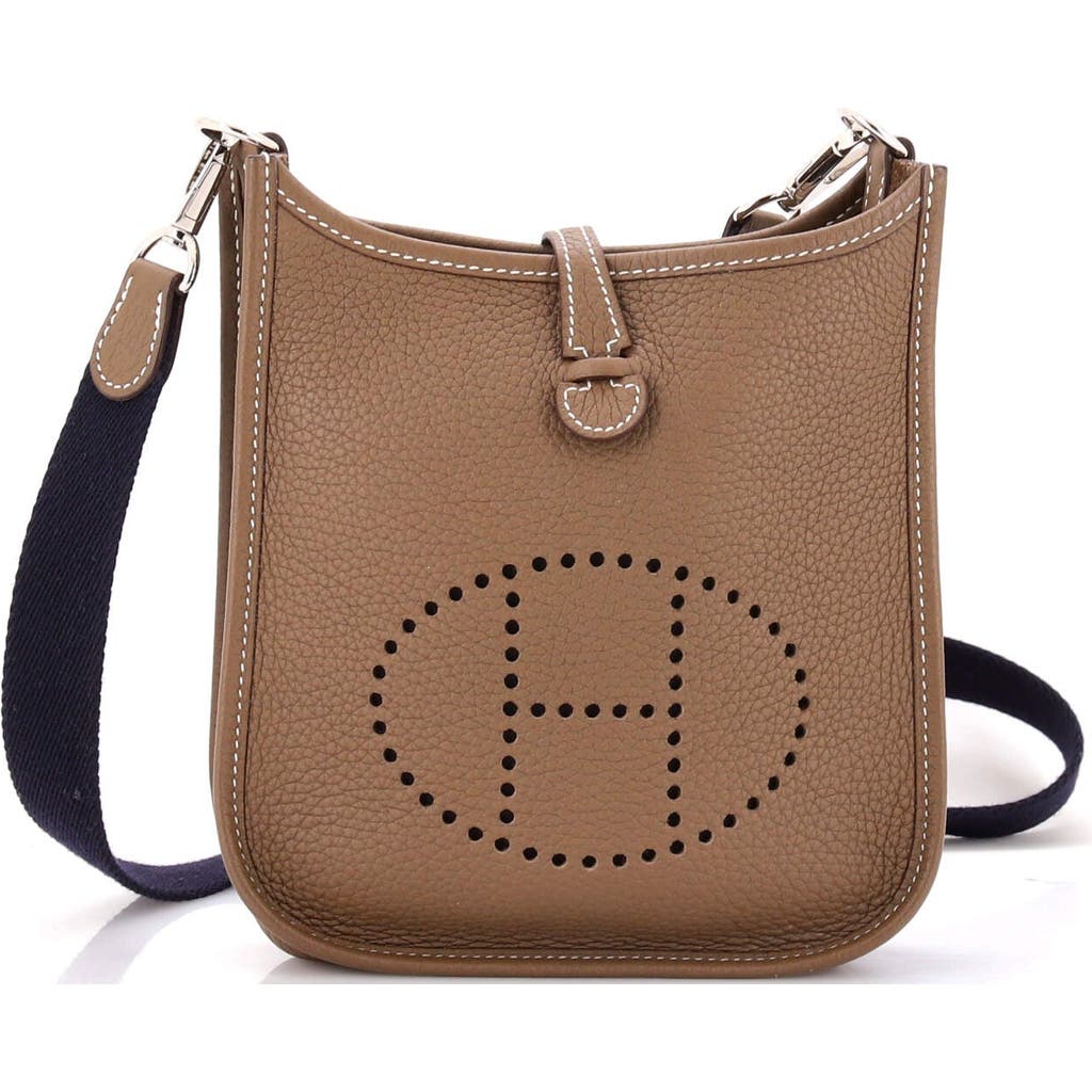 Pre-owned Hermes Hermes Evelyne Bag Gen Iii Clemence Tpm In Brown