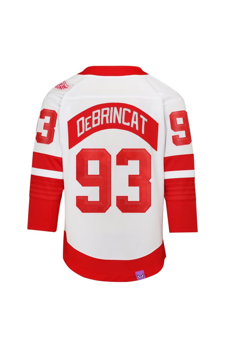 Outerstuff Youth Alex DeBrincat White Detroit Red Wings 2025 NHL Stadium Series Premier Player Jersey, Alternate, color, 
