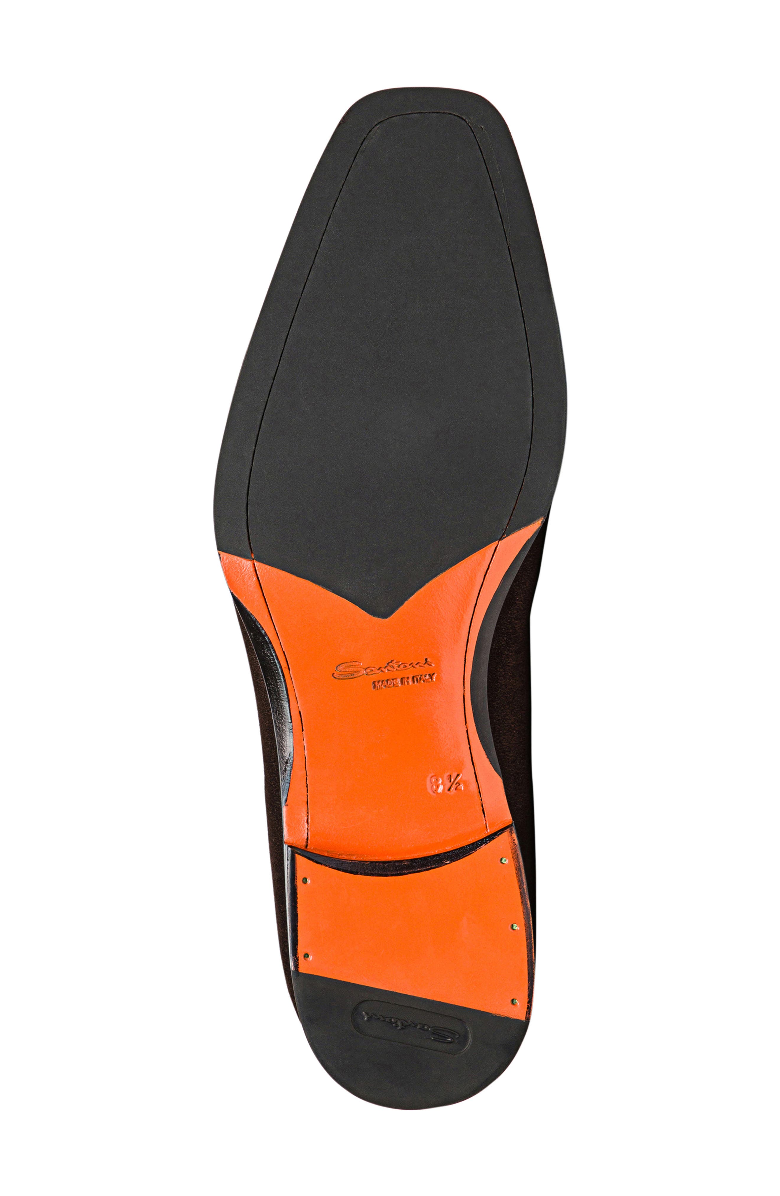 Santoni Brando Tassel Loafer, Alternate, color, Dark Brown