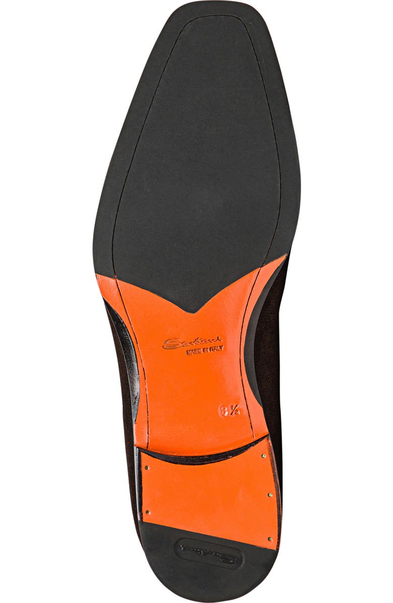 Santoni Brando Tassel Loafer, Alternate, color, Dark Brown