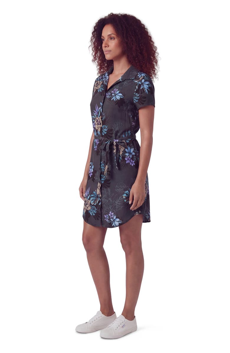 Lords of Harlech Exotic Floral Womens Shirt Dress, Alternate, color, Exotic Floral Black