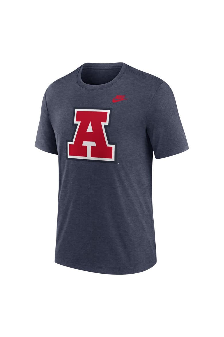 Men's Nike Heather Navy Arizona Wildcats Blitz Legacy Primary Tri-Blend T-Shirt, Alternate, color, Heather Navy
