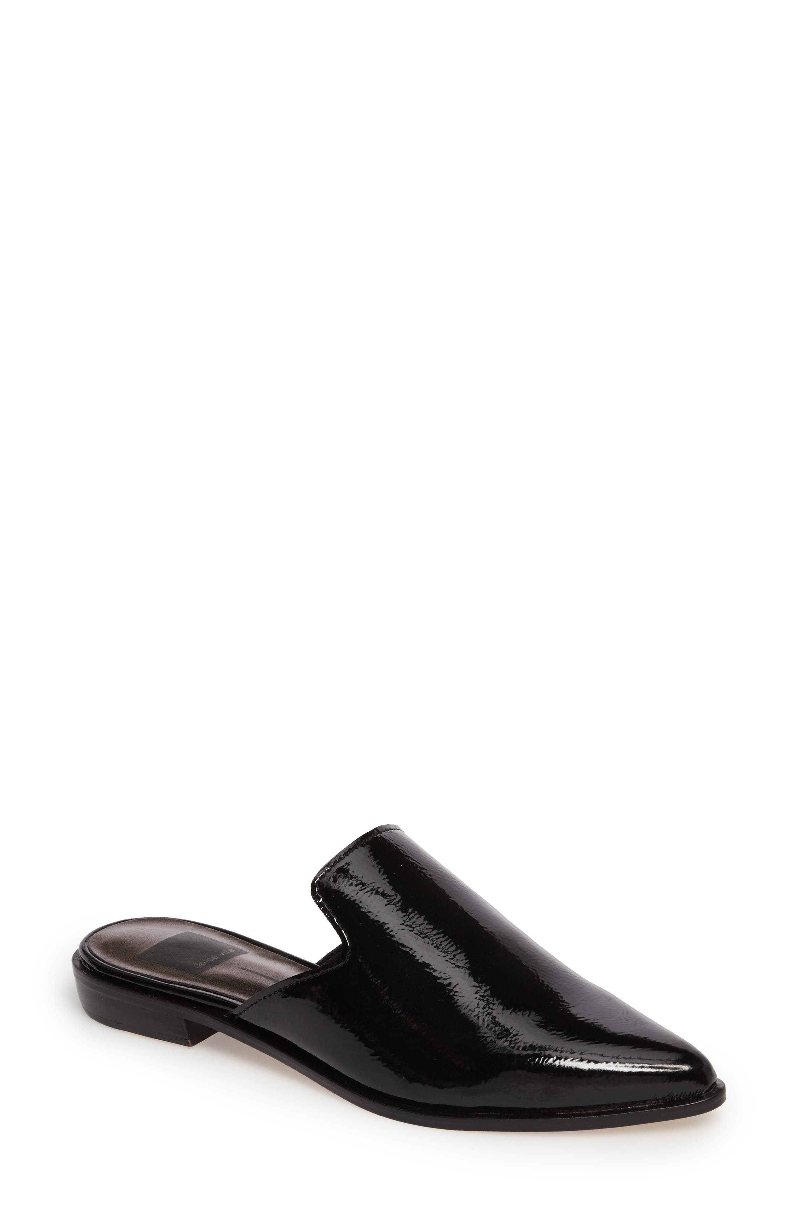 Holli Loafer Mule, Main, color, BLACK PATENT LEATHER