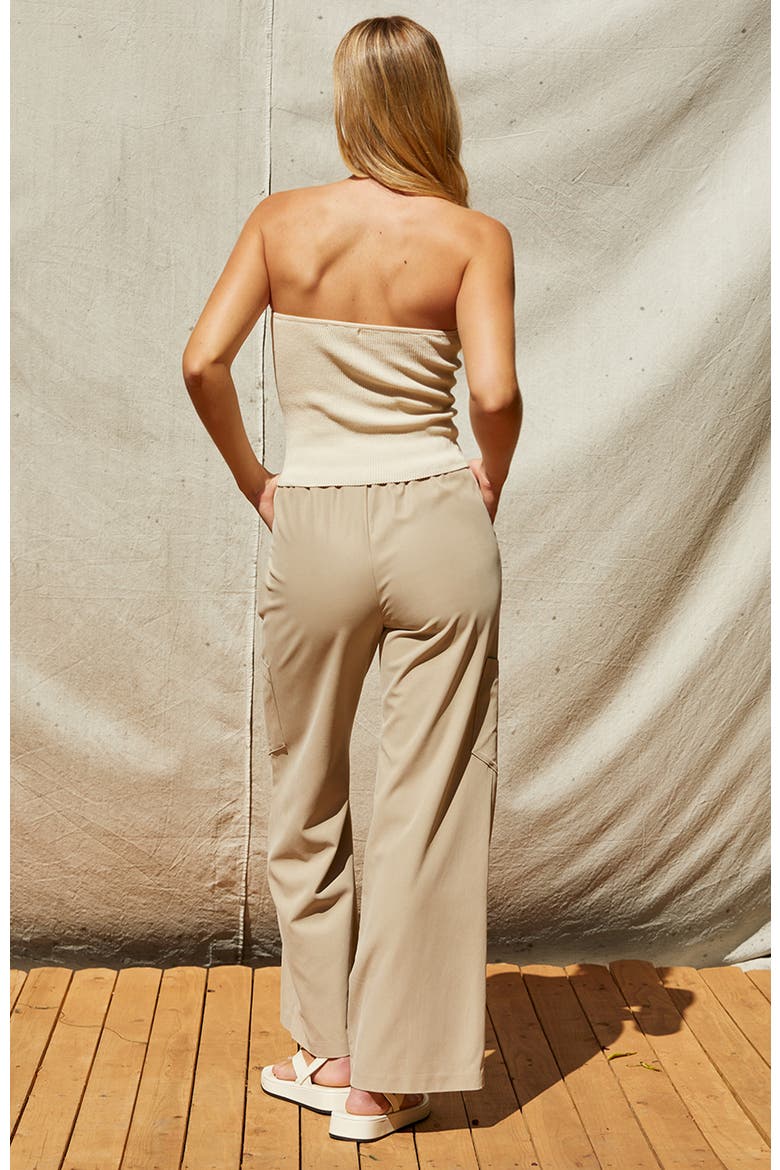 Pull On Tencel Blend Pants, Alternate, color, Taupe