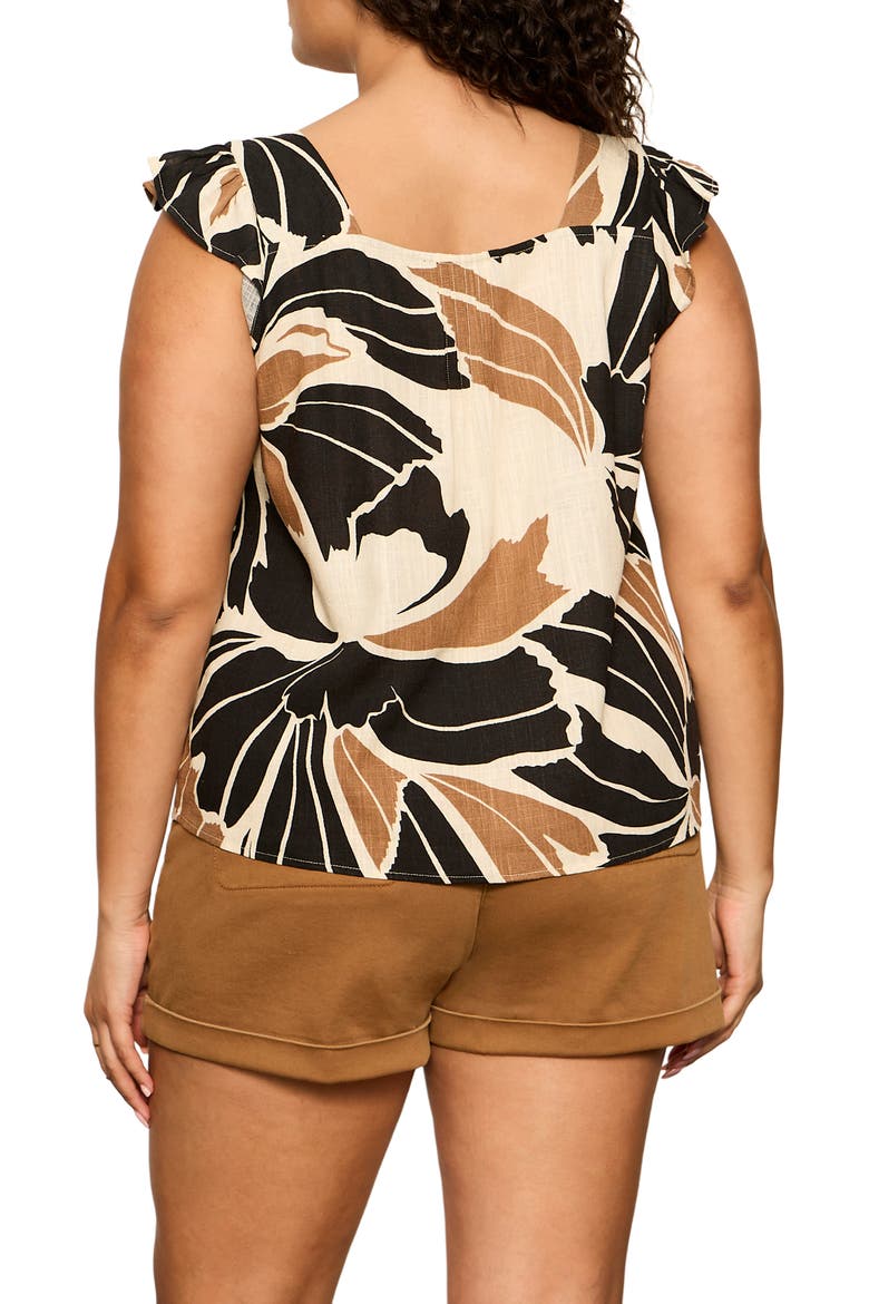 Within Time Floral Button-Up Shirt, Alternate, color, IVORY LOTUS