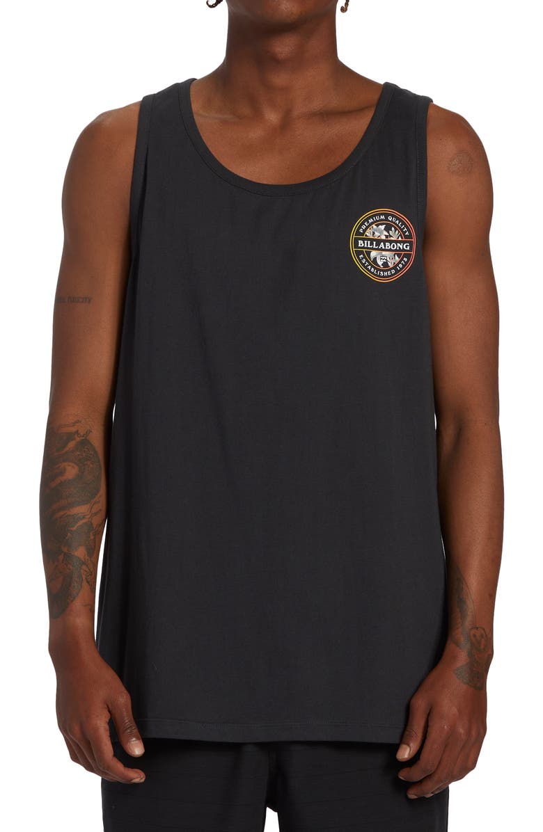Billabong Rotor Cotton Graphic Muscle Tank, Main, color,