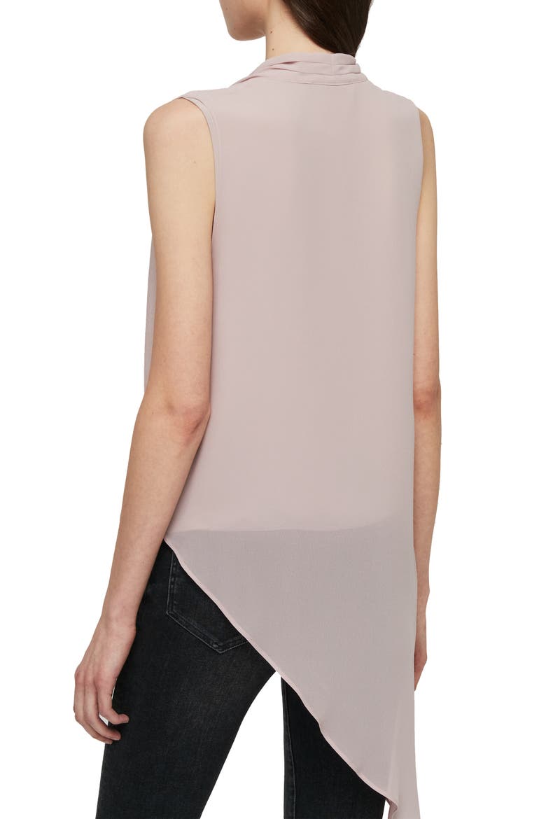 Abi Chiffon Asymmetrical Tunic, Alternate, color, DUSTY PINK