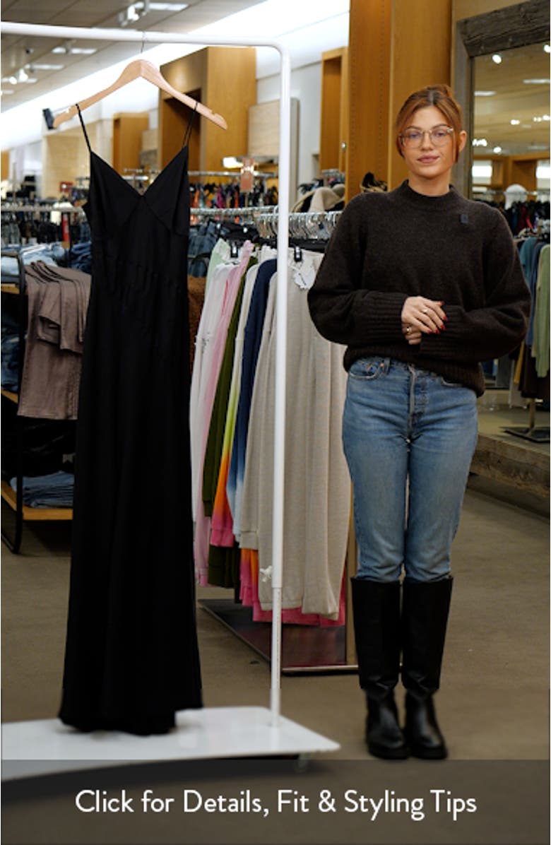 Lili Paneled Satin Maxi Slipdress, sales video thumbnail