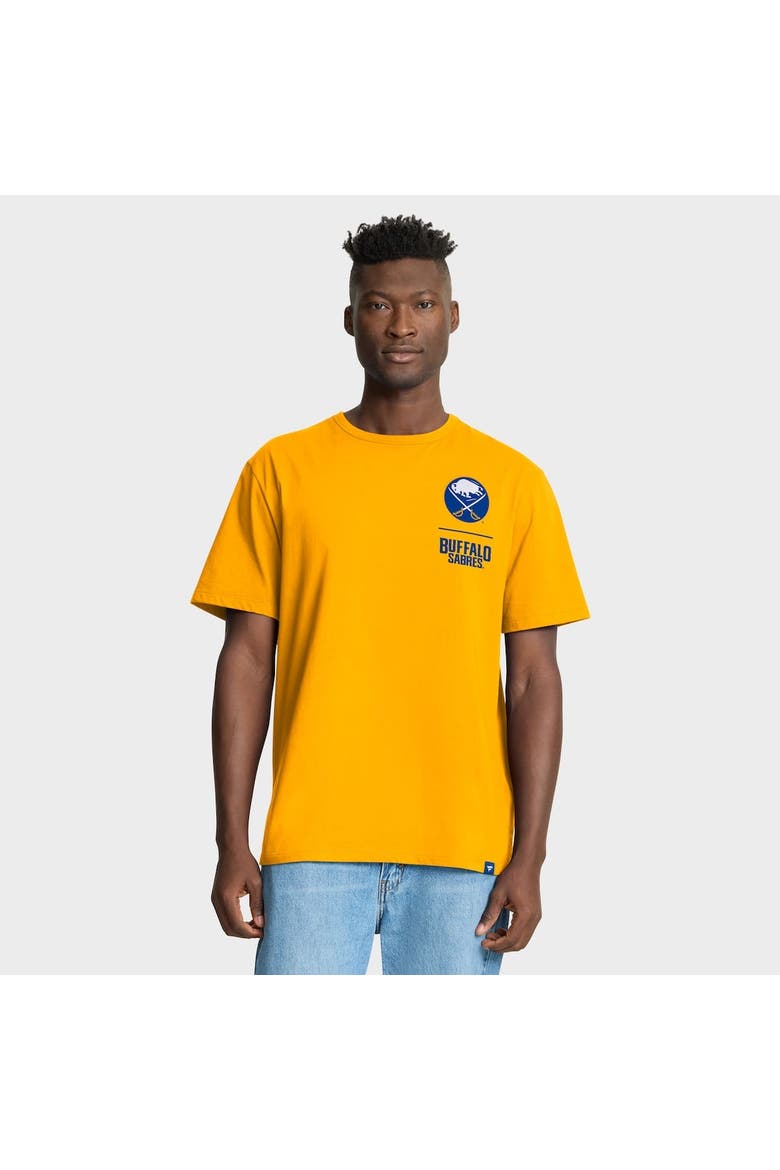 Men's Fanatics Gold Buffalo Sabres Crash The Net Legacy T-Shirt, Main, color, Gold