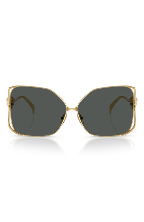 62mm Oversize Square Sunglasses