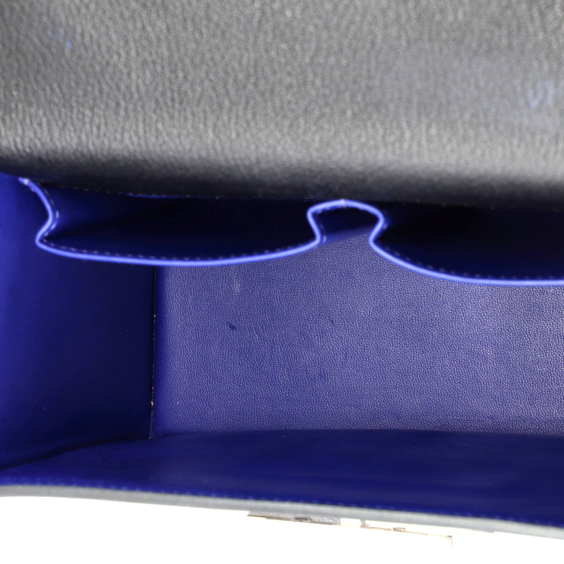 Pre-Owned Hermes Cinhetic Top Handle Bag Verso Chevre Mysore, Alternate, color, Noir