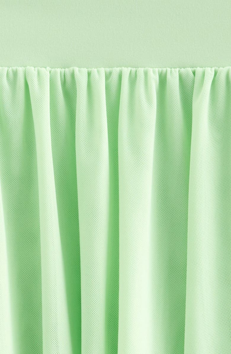 Recess Pickleball x Zella Kids' Baseline Layered Mesh Skort, Alternate, color, Green Verde