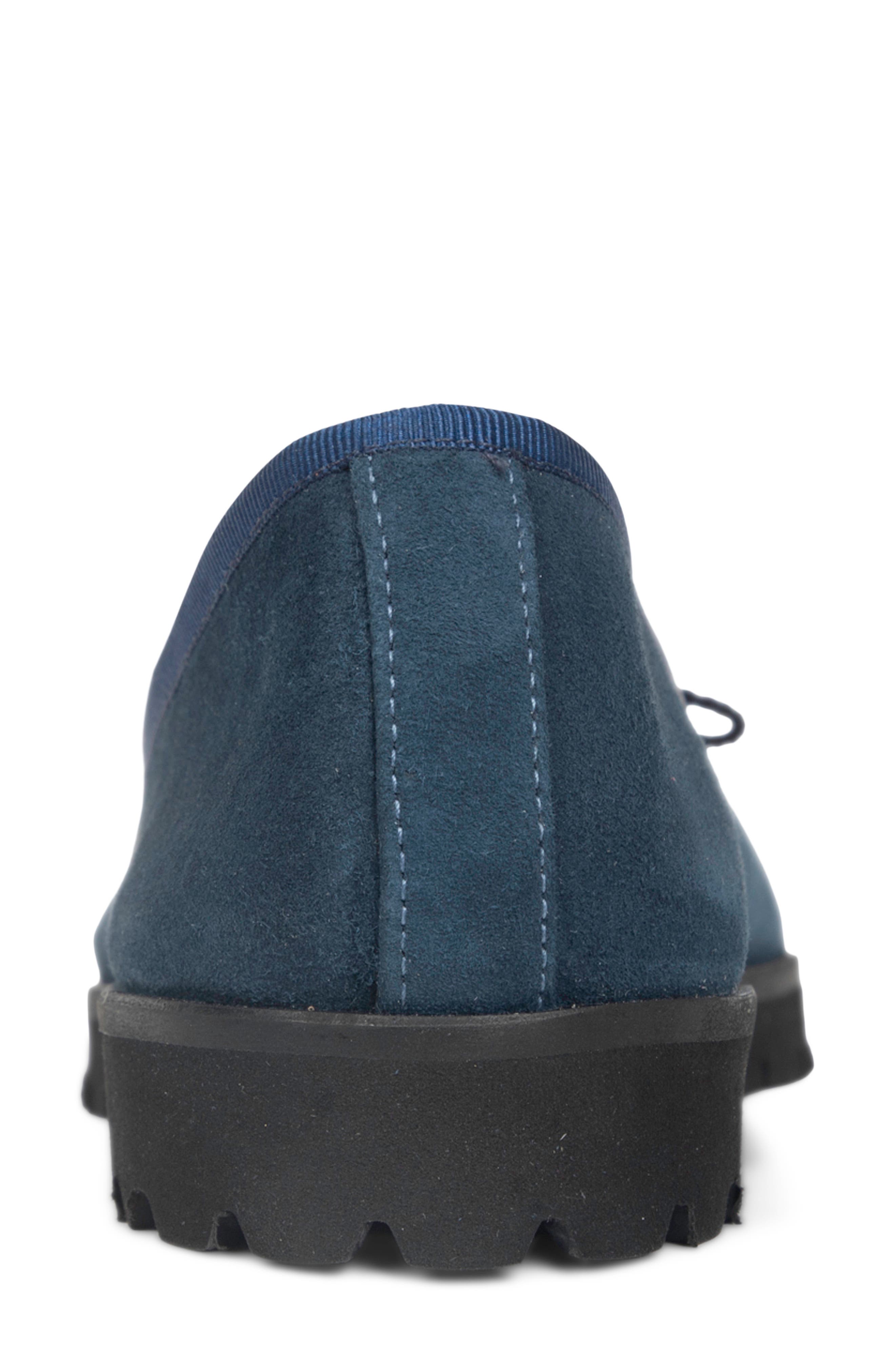 PAUL MAYER Bravo Lug Sole Ballet Flat, Alternate, color, Navy Suede