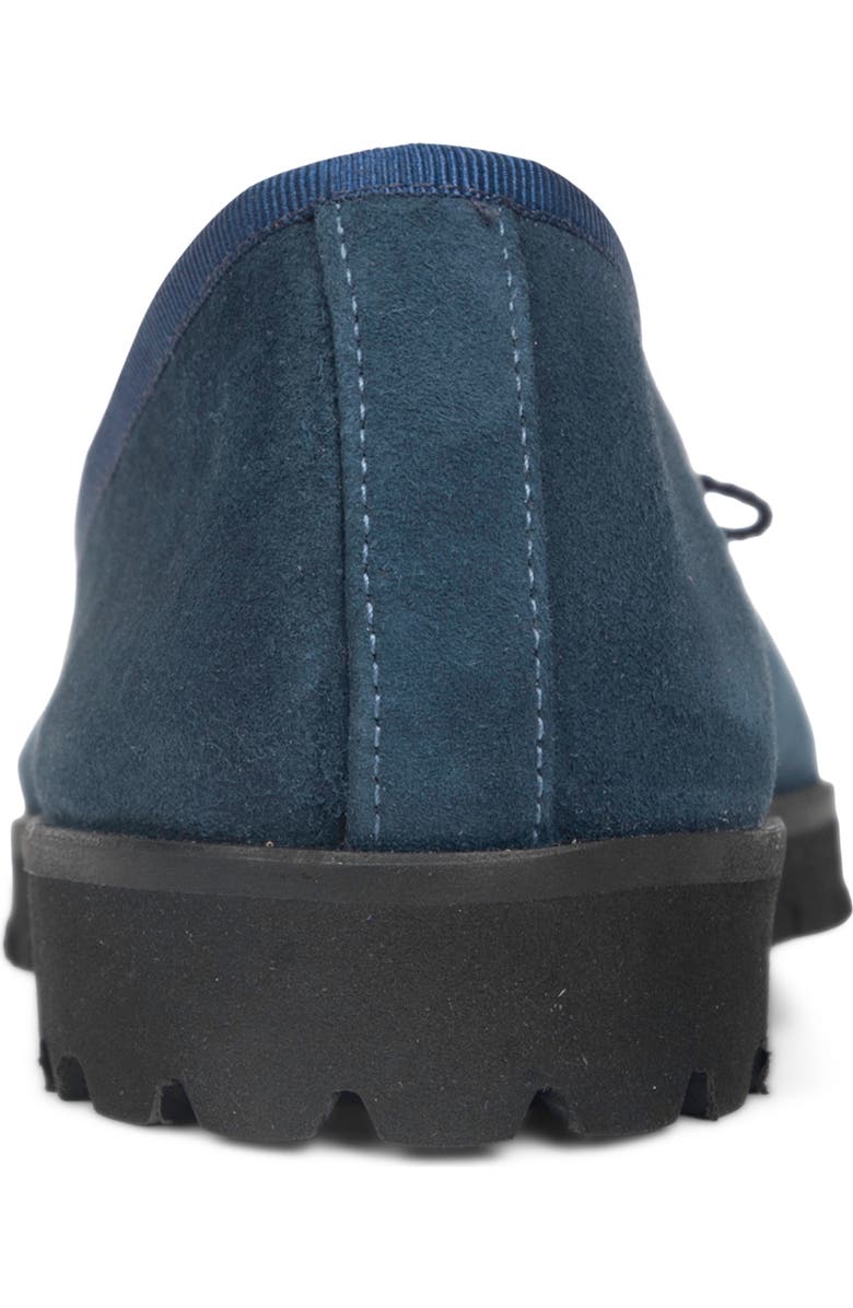 PAUL MAYER Bravo Lug Sole Ballet Flat, Alternate, color, Navy Suede
