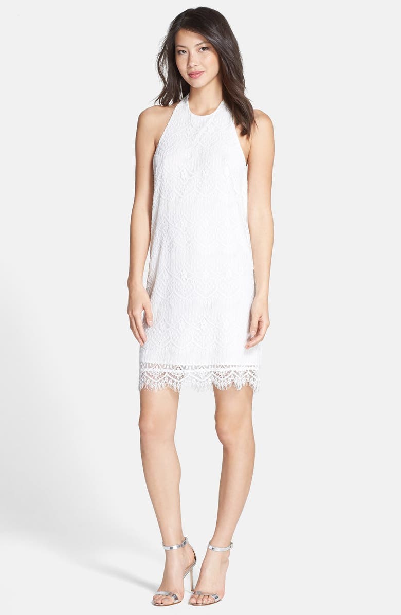 BB Dakota by Steve Madden BB Dakota 'Jeanne' Lace Halter Dress, Alternate, color, 