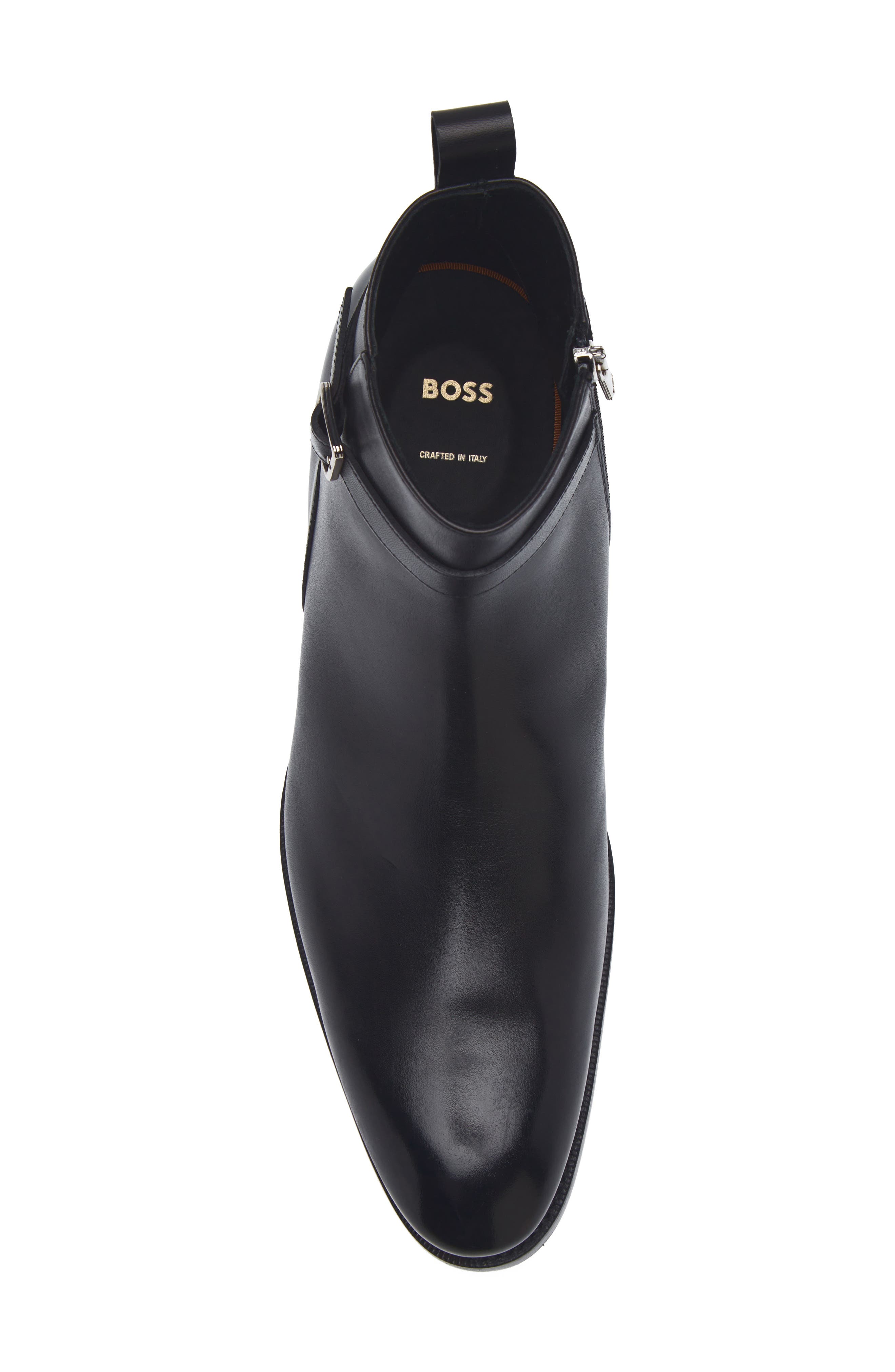 BOSS Rill Side Zip Boot, Alternate, color, Black