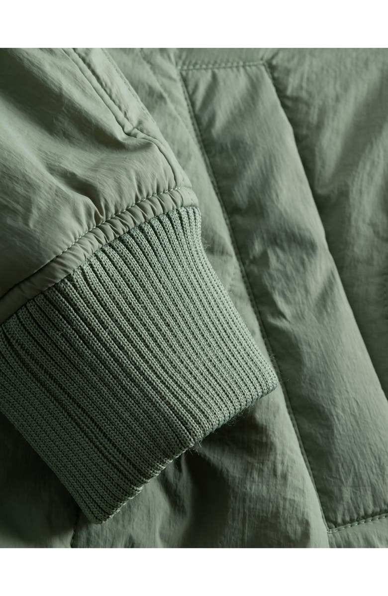 Les Deux Norman Quilted Recycled Nylon Bomber Jacket, Alternate, color, 