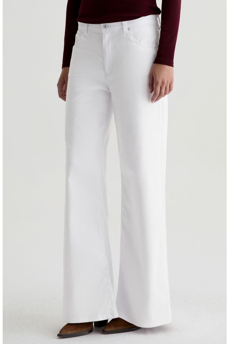 Saige Wide Leg Jeans, Alternate, color, GALLERY WHITE