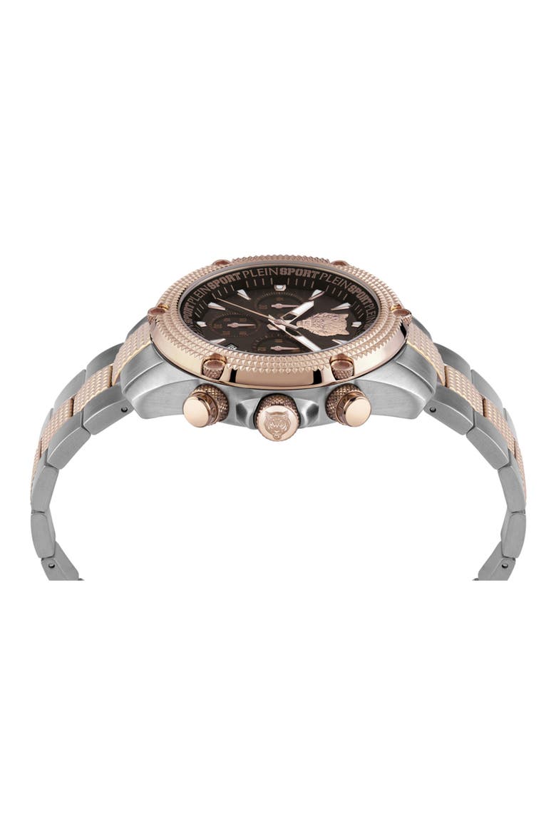 Two Tone Quartz Hurricane Bracelet Watch, 44mm, Alternate, color, TWO TONE