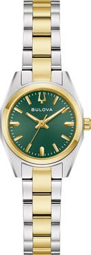 BULOVA Surveyor Two-Tone Bracelet Watch, 22.7mm