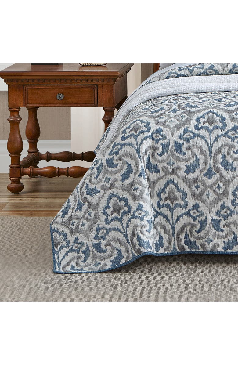 Tommy Bahama Cape Verde Cotton Quilt & Sham Set, Alternate, color, Smoke