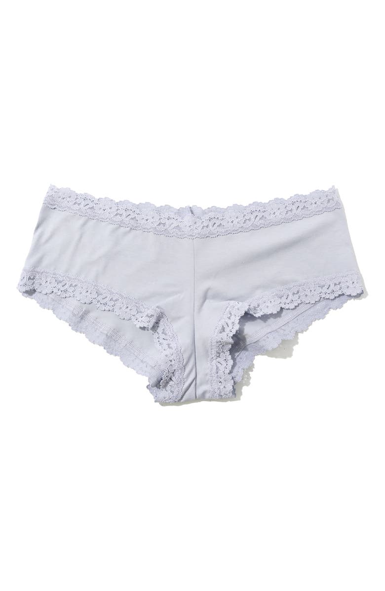 Hanky Panky Supima<sup>®</sup> Cotton Boyshorts, Alternate, color, Dove Grey