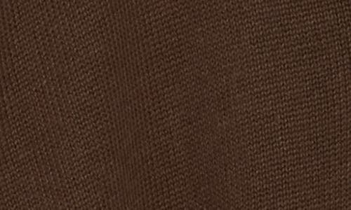 Eileen Fisher V-neck Organic Cotton Blend Sweater In Brown